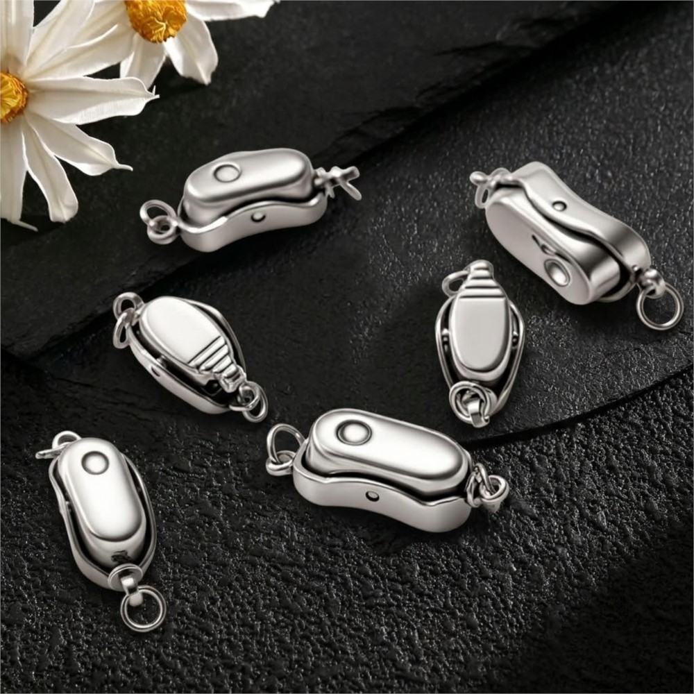 2/5Pcs Stainless Steel Peanut  - Pearl Trim Chain review and price