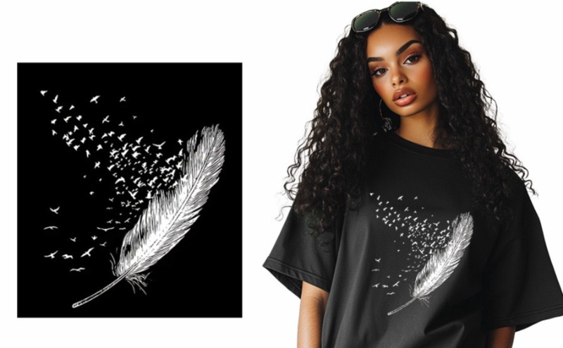 Colorful Feather Bohemian Iron - Embroidery Craft review and price